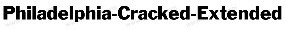 Philadelphia-Cracked-Extended Normal字体转换